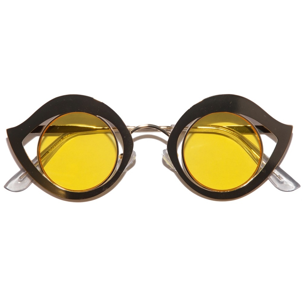 Retro Metal Eye Frame Sunglasses